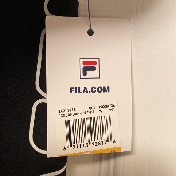 Brand New Fila Black 7/8 Inch Leggings…size 3X - Picture 5 of 5